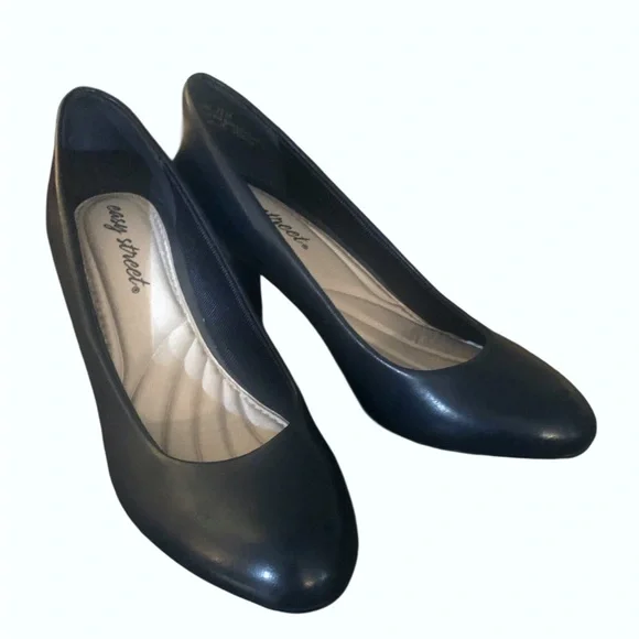 Easy Street Womens Navy Pumps Size 7.5 - Picture 3 of 8